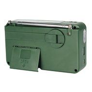 TIVDIO RD-369 Dynamo Emergency Solar Hand Crank Self Powered Analog FM/AM Radio LED Flashlight Smart Phone Charger... N6