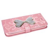 Galaxy S6 Edge Wallet Case, PHEZEN Bling Liquid Glitter Love Heart Floating 3D Hourglass Luxury Pu Leather Magnet... N37