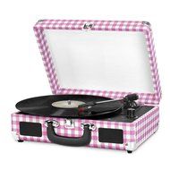 Innovative Technology Turntable,Pink Gingham (ITVS-550P2) N2