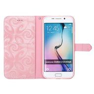 Galaxy S6 Edge Wallet Case, PHEZEN Bling Liquid Glitter Love Heart Floating 3D Hourglass Luxury Pu Leather Magnet... N38