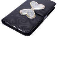 Galaxy S6 Edge Wallet Case, PHEZEN Bling Liquid Glitter Love Heart Floating 3D Hourglass Luxury Pu Leather Magnet... N45
