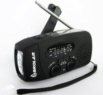Emergency Solar Hand Crank Radio Self Powered AM/FM - NOAA Weather Radio, Survival LED Flashlight, Smart Phone... N4