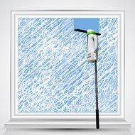 Ittar window vacuum cleaner kit with powersqueegee,spray bottle,microfiber cleaning head,exstension pole,suction... N9