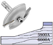 Whiteside Router Bits 5900A Large Raised Panel Profile Bit with 3-1/4-Inch Large Diameter and 1-3/8-Inch Cutting...
