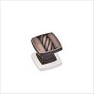 Jeffrey Alexander 125DBAC Encada Cable Square Knob, Copper by Jeffrey Alexander