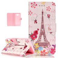 Galaxy J5 Case,ikasus Shiny Glitter Diamond Colorful Painted PU Leather Flip Wallet Pouch Stand Credit Card ID... N16