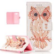 Galaxy J5 Case,ikasus Shiny Glitter Diamond Colorful Painted PU Leather Flip Wallet Pouch Stand Credit Card ID... N17