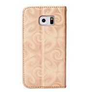 Galaxy S6 Edge Wallet Case, PHEZEN Bling Liquid Glitter Love Heart Floating 3D Hourglass Luxury Pu Leather Magnet... N53