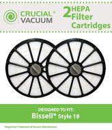2 Bissell HEPA Filter Cartridge For The Bissell 16N5 Exhaust Circular Style 18 HEPA Filter Cartridge; Perfect...