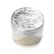 YINO Creative Tools Coin Shape Metal 3 Part Herbal Herb Tobacco Grinder Smoke Crusher Hand Muller Cigar N2