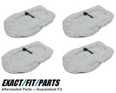 Steam Mop Pads for Bissell 1867, 3255, 3255H, 42G3A, 32525 Microfiber 4-Pack N2