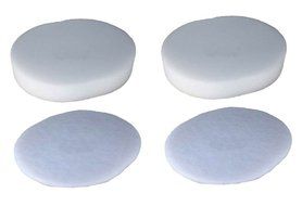 Techypro 2 pack Shark Nv80 Nv70 &amp;UV420 Part# Xff80 Vacuum Cleaners Replacement Foam &amp; Felt Filter Washable Reusable