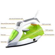 ZZ ES23311 Advantage Steam Iron Motion-Activated 1400-Watt Auto-Off, White/Green N3