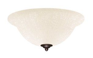 Emerson Ceiling Fans LK77VNB White Linen Light Fixture for Ceiling Fans, Medium Base CFL by Emerson