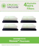 4 Hoover Floormate Washable Reusable HEPA Filter, Compare To Hoover Vacuum Floor Mate Filter Part # 40112050 FH40010B...