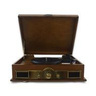 Retro Vintage Classic Style Bluetooth Turntable Vinyl Record Player with Recording Ability, AM/FM Radio (Certified... N4