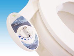Luxe Bidet Neo 110 - Fresh Water Non-Electric Mechanical Bidet Toilet Seat Attachment (blue and white) by LUXE...
