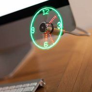 The Source USB LED Clock Fan N3