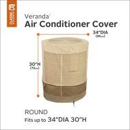 Classic Accessories Veranda Air Conditioner Cover, Round N2