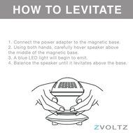 Levitating Bluetooth Speaker, ZVOLTZ Portable Floating Wireless Speaker with Bluetooth 4.0, 360 Degree Rotation... N11