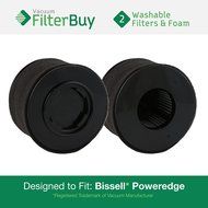 2 - Bissell PowerEdge Washable &amp; Reusable Dust Cup Filters. Designed by FilterBuy to fit Bissell PowerEdge Hard...