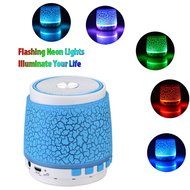 Bluetooth Speakers Vanten Mini Portable Stereo Glow in the Dark Sparkle Neon Flashlight LED with Built-in Mic... N9