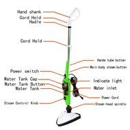 MissyeeDirect Steam Mop X10 Steam Cleaners for Floor Carpet Window Clothes Kitchen Bathroom N5