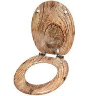 Soft Close Toilet Seat | Many Different Designs | Stable Hinges | Easy to mount surface (Rustic) by Sanilo N9
