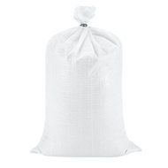 KeepFresh Sand Bags Empty White Woven Polypropylene Bags w/ Ties - Pack of 25 N2