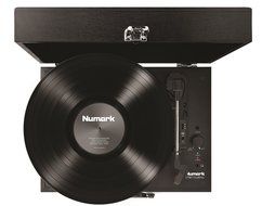 Numark PT01 Touring | Classically-styled Suitcase Turntable with USB Port, and Built-In Speakers &amp; Rechargeable... N2