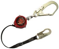 Miller PFL-6/9FT Scorpion 9-Foot Personal Fall Limiter with Rebar Hook and Swivel Shackle, Red by Miller