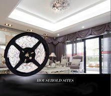 TOP YAO 16.4ft 3528 120led/m SMD Flexible Ribbon 600 LED 9.6w/m Waterproof Cuttable Strip Light for Home Party... N8