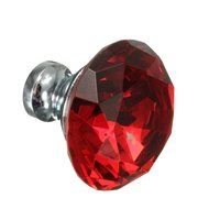 KINGSO 10pcs Crystal Glass Cupboard Wardrobe Knob Door Cabinet Drawer Pull Handle 40mm N11