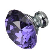 KINGSO 10pcs Crystal Glass Cupboard Wardrobe Knob Door Cabinet Drawer Pull Handle 40mm N14