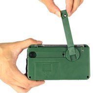 TIVDIO RD-369 Dynamo Emergency Solar Hand Crank Self Powered Analog FM/AM Radio LED Flashlight Smart Phone Charger... N8