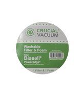4 Bissell PowerEdge Washable Dust Cup Filter and Outer Foam Fits Bissell PowerEdge Hard Floor Vacuum 81L2, 81L2T... N2