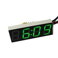 Ximico Adjustable 0.56" Green LED Sign Electronic Digital Clock Display 4 Digits Car Vehicles 12V/24V Battery... N2