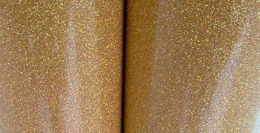 T-shirt Glitter Heat Transfer Vinyl,iron on Heat Transfer, 20"x12" (1 FOOT) (Light Gold-CDG23)