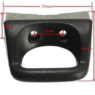 2pcs Cooker Sauce Pan Pot Replacement Short Side Handle Metal Black Pressure Pan