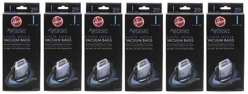 Hoover Type I HEPA Bag , AH10005 (6 Packs of 2: Total 12 bags)
