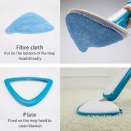 Kazoo Microfiber Steam Pocket Mop, 1000W/450ml, Blue N9