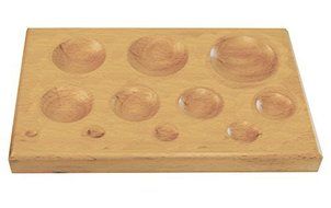 SE 706569065602 Wooden Block with 11 Round Cavities by SE