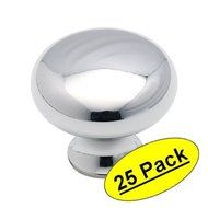 Amerock BP853-26 Polished Chrome Round Cabinet Knob 1-3/16 Diameter - 25 Pack by Amerock