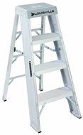 Louisville Ladder AY8004 300-Pound Duty Rating Aluminum Step Stands, 4-Foot by Louisville Ladder