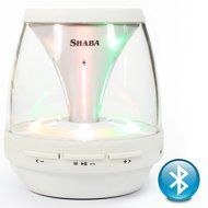 Shaba Vs-18 Portable Wireless Bluetooth Speaker Super Bass Build-in FM Radio,AUX,MIC,TF Card Slot(White) N4