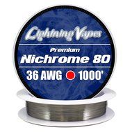 Genuine Lightning Vapes 36 AWG Nichrome 80 Wire 500'