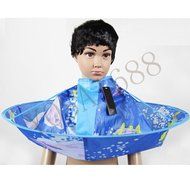 Yosa Kids Hair Cutting Cape Haircut Gown Hairdresser Apron Blue Cloak Clothes For Haircut N7