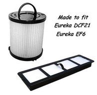 Vacuum Parts Filter Bundle DCF21 &amp; EF6 HEPA Exhaust Filter for EUREKA Vacuum 68931A, 69963