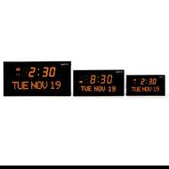 Ivation JID0222GRN Big Oversized Digital GreenLED Calendar Clock with Day and Date (Green) N4