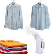 Portable Fabric Steam Cleaner Mini Travel Garment Steamer with Zipper Waterproof Travel Pouch N17